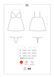 Сатиновий пеньюар з мереживом Obsessive 810-BAB-1 babydoll & thong L/XL, чорний, пеньюар, танга SO7153 фото 7