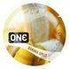 Ароматизований презерватив ONE FlavorWaves Banana Split, 1 шт, жовтий, запах бананового десерту SX0753 фото 1