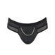 Чоловічі труси з ланцюжком Passion 030 SLIP TOM L/XL Black, екошкіра, відкриті сідниці SO7561 фото 3