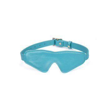 Маска на очі Liebe Seele Blue Lamb Leather Blindfold with Velvet Lining SX4841 фото