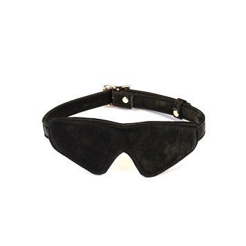 Маска на очі Liebe Seele Boudoir Amor Blindfold Black, щільне прилягання, оксамитовий фініш SX1666 фото
