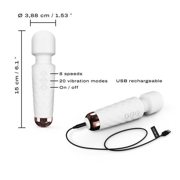 Мінівібромасажер Dorcel Wand Mini Wanderful White SO7814 фото