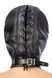 Капюшон для БДСМ зі знімною маскою Fetish Tentation BDSM hood in leatherette with removable mask SO4672 фото 3