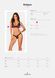 Мереживний бюстгальтер із трикутною чашкою Obsessive Estiqua bra XS/S, чорний, широкі лямки SO7258 фото 5