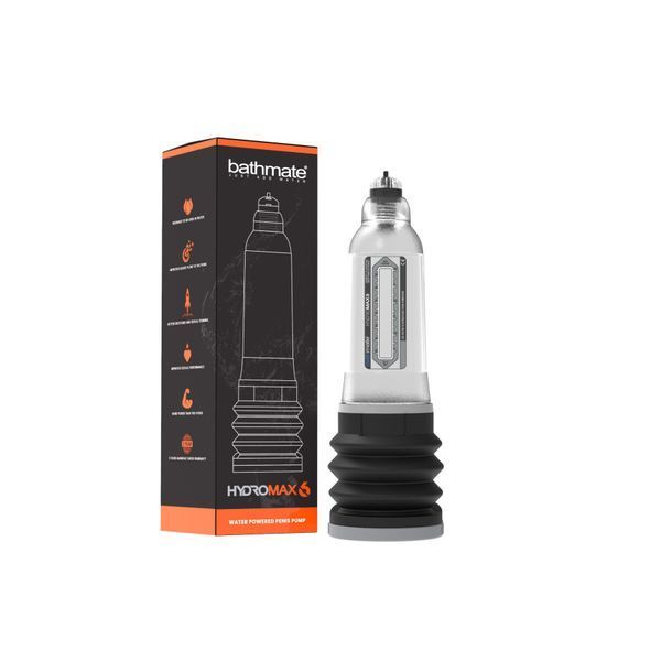 Гідропомпа Bathmate Hydromax 6 Clear, для члена довжиною від 10 до 15 см, діаметр до 5,2 см SX3929 фото