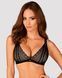 Мереживний бюстгальтер із трикутною чашкою Obsessive Estiqua bra XS/S, чорний, широкі лямки SO7258 фото 1