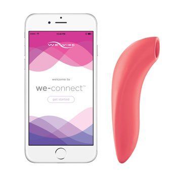 Вакуумний смарт-стимулятор для пар We-Vibe Melt Coral, зручно поєднувати з проникним сексом SO6927 фото
