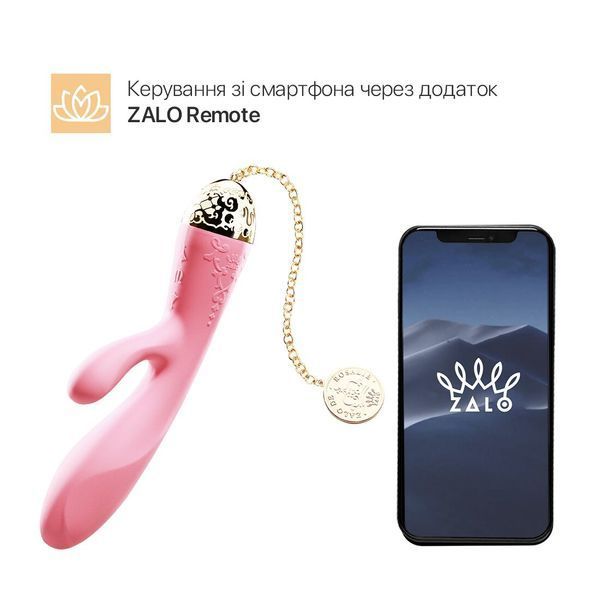 Смартвібратор-кролик Zalo &mdash; Rosalie Rouge Pink SO6666 фото