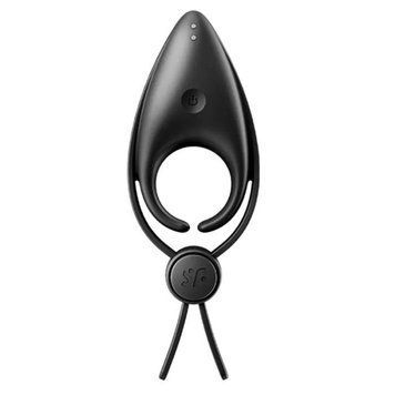 Ерекційне віброкільце-ласо з регулюванням розміру Satisfyer Sniper Black SO6079 фото