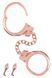 Металеві наручники Fetish Tentation Premium Chick wrist cuffs in rose-gold metal, рожеве золото SX1091 фото 2