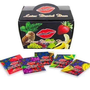 Набір латексних серветок Latex Dental Dams Assorted 100 шт SX1260 фото