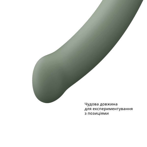 Фалоімітатор Fun Factory MAGNUM, оливковий, дуже гнучкий, довжина 18,3 см, діаметр 3,7 см SX0986 фото