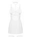 Бебі-дол Obsessive Arrowel White chemise 2XL/3XL, з декоративним чокером та гартерами SX2590 фото 6