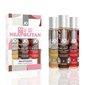Набір JO Tri-Me Triple Pack &mdash; Neapolitan (3&times;30 мл) три різні смаки оральних змазок SO6775 фото