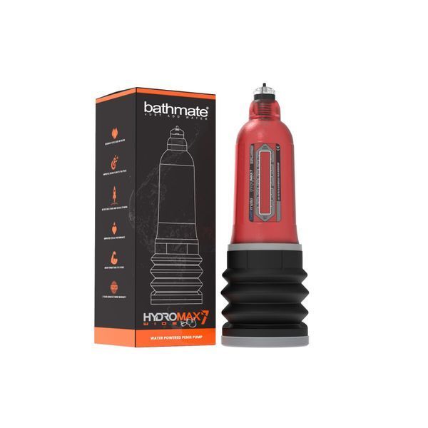 Гідропомпа Bathmate Hydromax 7 WideBoy Red, для члена довжиною від 12,5 до 18 см, діаметр до 5,5 см SO1960 фото