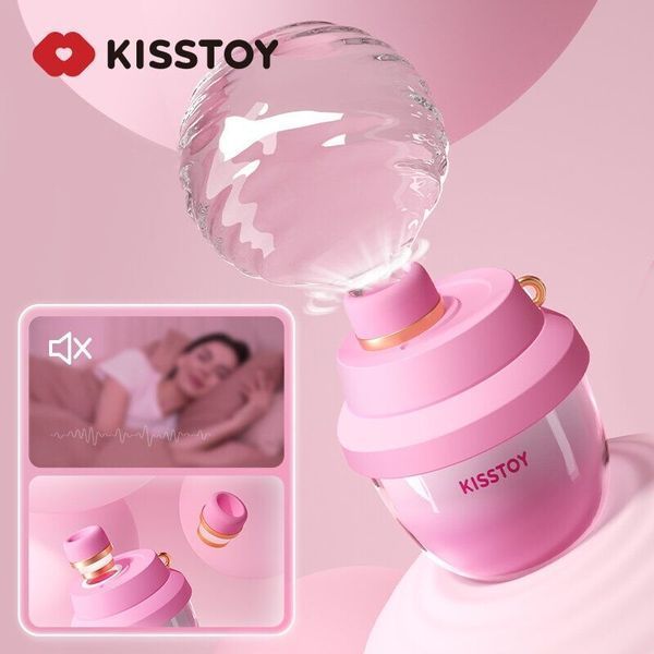Вакуумний стимулятор-брелок KISSTOY Kiss Pods, 5 рівнів інтенсивності + Turbo-режим, 2 насадки SX1339 фото