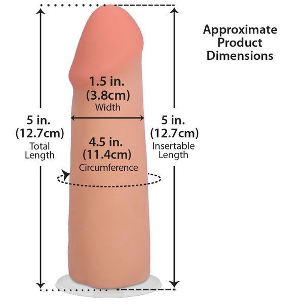 Фалоімітатор Doc Johnson The Realistic Cock ULTRASKYN - 5 Inch Vanilla SX4479 фото
