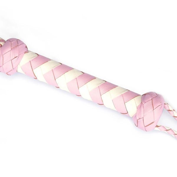 Флогер Liebe Seele White & Pink Leather Whip SX2833 фото