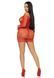 Сукня-сітка з сердечками Leg Avenue Heart net mini dress Red, зав&rsquo;язки, відкриті плечі, one size SO7885 фото 6