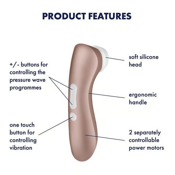 Вакуумний кліторальний стимулятор Satisfyer Pro 2+ Vibration з вібрацією SO2303 фото