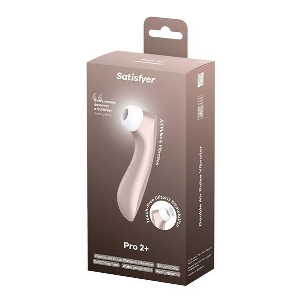 Вакуумний кліторальний стимулятор Satisfyer Pro 2+ Vibration з вібрацією SO2303 фото