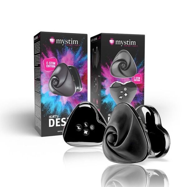 Вібратор для клітора з електростимуляцією Mystim Heart's Desire Black Edition SO8146 фото