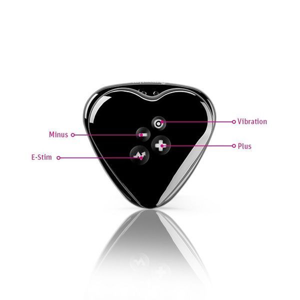 Вібратор для клітора з електростимуляцією Mystim Heart's Desire Black Edition SO8146 фото