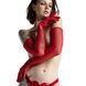 Рукавички довгі сітка Feral Feelings - Long Glover S, червоні SO9409 фото 2