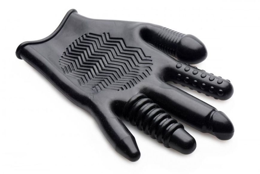 Рукавичка з різними текстурами Master Series Pleasure Poker Textured Glove SX1183 фото